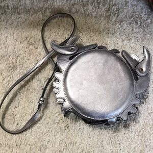 Zara silver crab purse